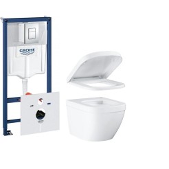 Grohe Комплект компакт + інсталяційна система Rapid SL c клавішею Skate Cosmopolitan 38772001 (39206CB0) Grohe Комплект компакт + інсталяційна система Rapid SL c клавішею Skate Cosmopolitan 38772001 (39206CB0)