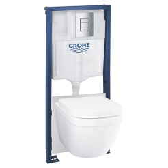 Grohe Комплект Euro Ceramic, інсталяційна система з підвісним унітазом з клавішею Skate (39328CB0)