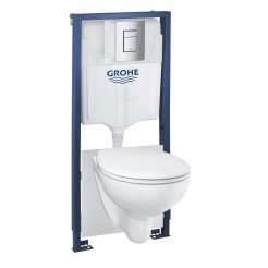 Grohe Комплект Bau Ceramic, інсталяційна система з підвісним унітазом (39586000)