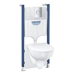 Grohe Комплект SOLIDO 5-в-1 Унітаз + інсталяція Rapid SL c клавішею Nova Cosmopolitan (39900000) Grohe Комплект SOLIDO 5-в-1 Унітаз + інсталяція Rapid SL c клавішею Nova Cosmopolitan (39900000)