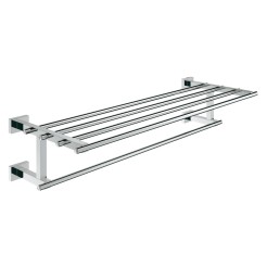 Grohe Essentials Cube Полка для рушників з додатковою горизонтальною штангою, 600 мм (40512001) Grohe Essentials Cube Полка для рушників з додатковою горизонтальною штангою, 600 мм (40512001)