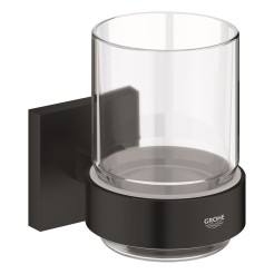 Grohe QuickFix Start Cube Стакан скляний з тримачем (410972430)