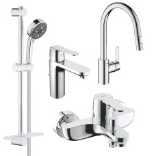 Grohe Набiр змiшувачiв QuickFix Get 4 в 1, для ванни та кухні (LI202702MK)