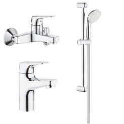 Grohe Набiр змiшувачiв BauFlow 3 в 1 для ванни (UA121624S0) Grohe Набiр змiшувачiв BauFlow 3 в 1 для ванни (UA121624S0)