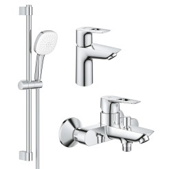 Grohe Набiр змiшувачiв BauLoop New 3 в 1 для ванни (UA123214S1) Grohe Набiр змiшувачiв BauLoop New 3 в 1 для ванни (UA123214S1)