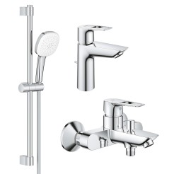 Grohe Набiр змiшувачiв BauLoop New 3 в 1 для ванни (UA123215M1) Grohe Набiр змiшувачiв BauLoop New 3 в 1 для ванни (UA123215M1)