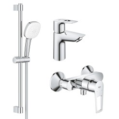 Grohe Набiр змiшувачiв BauLoop New 3 в 1, для душу (UA123220S1) Grohe Набiр змiшувачiв BauLoop New 3 в 1, для душу (UA123220S1)