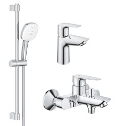 Grohe Набiр змiшувачiв BauEdge New 3 в 1 для ванни (UA123365S1) Grohe Набiр змiшувачiв BauEdge New 3 в 1 для ванни (UA123365S1)