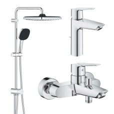 Grohe Набiр змiшувачiв QuickFix Start 3 в 1 для ванни (UA202305RM)