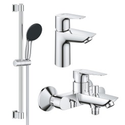 Grohe Набiр змiшувачiв QuickFix Start Edge 3 в 1 для ванни (UA202501SE) Grohe Набiр змiшувачiв QuickFix Start Edge 3 в 1 для ванни (UA202501SE)