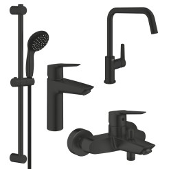 Grohe Набiр змiшувачiв QuickFix Start 4 в 1 для ванни та кухні (UA303301MK) Grohe Набiр змiшувачiв QuickFix Start 4 в 1 для ванни та кухні (UA303301MK)
