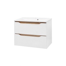 “Амелія” Тумба навісна з умив. Комо 80 дуб сонома