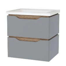 “Сакраменто” Тумба підвісна з ум. Глорія 60 2ш (сіра)