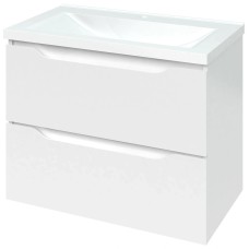 “Амелія” Тумба підвісна з умив. шк.Глорія 80 біла