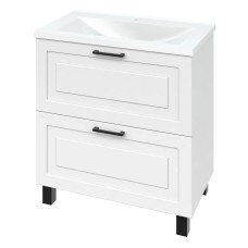 “Альба” Тумба підлогова з ум. Глорія 80 2ш (біла матова) фреза NEW