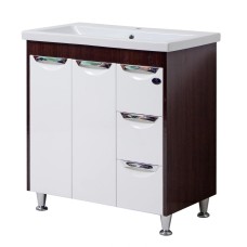 “Венге” Тумба з ум.шт.камінь Глорія 80 з 3 шух-ми,2 дв,вр.р