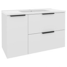 “Фест” Тумба з ум. Родео 100 (біла) з корзиною ліворуч