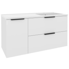 “Фест” Тумба з ум. Родео 120 (біла)з корзиною ліворуч