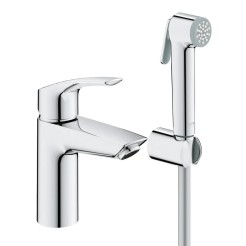 Змішувач для раковини з гігієнічним душем Grohe Eurosmart New (23124003)