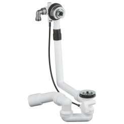 Сифон для ванни без комплекту верхньої монтажної частини GROHE Talentofill (28991000) напівавтоматичний з переливом, без ревізії (Колір хром) 1 1/2'' (28991000)