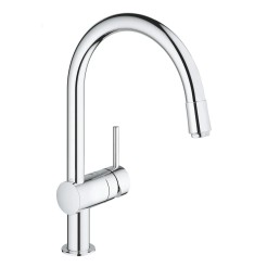 Кухонний змішувач Grohe Minta з висувним виливом 32918000