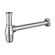 Сифон для раковини Champion SIPHON-01 без випуску (під донний клапан) без ревізії (Колір хром) 1 1/4'' (CH0370)