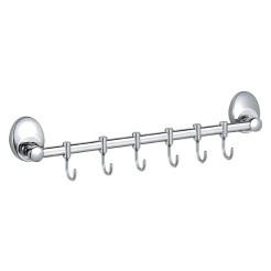 Планка з 6-ма гачками HAIBA HB1615-6 (415 мм) (HB0460) Планка з 6-ма гачками HAIBA HB1615-6 (415 мм) (HB0460)