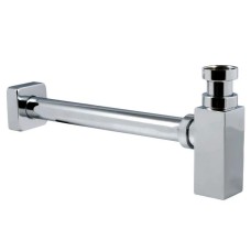 Сифон для раковини Haiba 02 без випуску (під донний клапан) без ревізії (Колір хром) 1 1/4'' (HB0580)