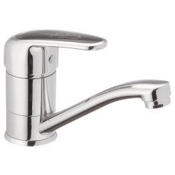 Змішувач для умивальника Haiba Magic 555 (15 см) з чорною ручкою (HB0671) Змішувач для умивальника Haiba Magic 555 (15 см) з чорною ручкою (HB0671)