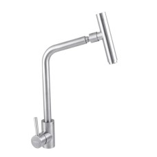 Змішувач для кухні Haiba SUS 017 з поворотним виливом (HB3897)