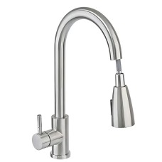 Змішувач для кухні Haiba SUS 014 з висувною лійкою (HB3898)