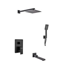 Вбудована душова система Haiba Kubus 009 (Inner) Black (HB3949)