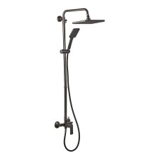 Душова колона із змішувачем та подовжувачем у комплекті Haiba Alex 003-J Graphite (HB3996)