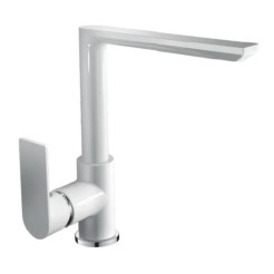 Кухонний змішувач HAIBA ALEX 018 WHITE CHROME HB9569