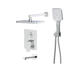 Вбудована душова система Haiba Gaudi 003 (INNER) зі змішувачем та тропічним душем (HB9644)