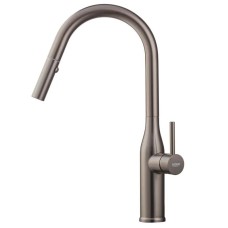 Кухонний змішувач з висувним виливом KOER KI-70004-07 (нерж. сталь) (KR3387)