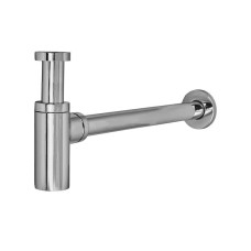 Сифон для раковини Koer BT-01-01 без випуску (під донний клапан) без ревізії (Колір хром) 1 1/4'' (KR3407)