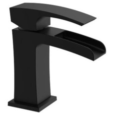 Змішувач для умивальника KOER KB-14007-05 водоспад (Колір чорний) (KR3447)