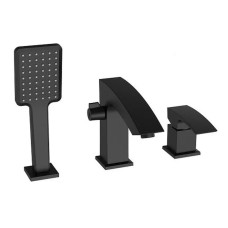 Змішувач на борт ванни Koer KB-43007-05 на 3 отвори (Колір чорний) (KR3453)