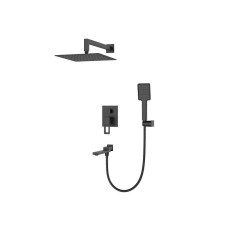 Вбудована душова система із змішувачем Koer KB-66009-05 (Колір чорний) (KR3509)