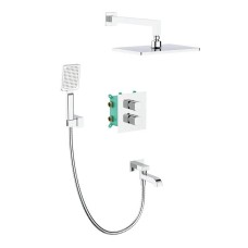 Вбудована душова система з термостатом Koer KB-67011-01 (Колір хром) (KR4726)
