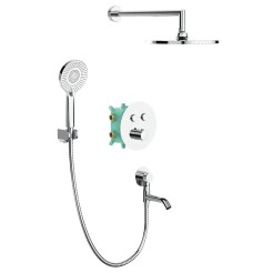 Вбудована душова система з термостатом Koer KB-67012-01 (Колір хром) (KR4728) Вбудована душова система з термостатом Koer KB-67012-01 (Колір хром) (KR4728)