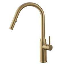 Змішувач для кухні Koer KI-70004-12 з висувним виливом (нерж. сталь) (KR5004)