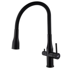 Змішувач для кухні Koer KI-72024-05 з виходом для питної води (нерж. сталь) (KR5012)