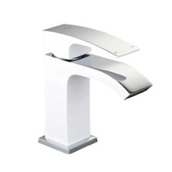 Змішувач для умивальника Koer KB-12007-04 (Колір хром+білий) (KR5151) Змішувач для умивальника Koer KB-12007-04 (Колір хром+білий) (KR5151)