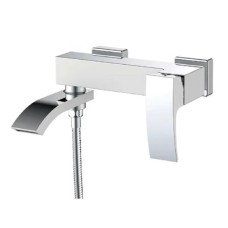 Змішувач для ванни Koer KB-41007-04 з коротким виливом (Колір хром+білий) (KR5157)