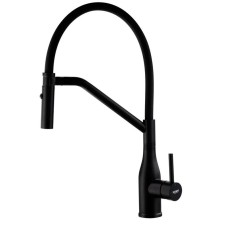 Змішувач для кухні Koer KI-70026-05 з чорним силіконовим виливом (KR5210)