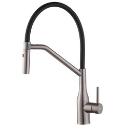 Кухонний змішувач Koer KI-70026-07 чорним силіконовим виливом KR5211 Кухонний змішувач Koer KI-70026-07 чорним силіконовим виливом KR5211