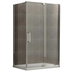 Душова кабіна без піддону Koer SR SC02-120x90x200-TR-01 прозоре скло Easy Clean 8мм, хром (KR5354)