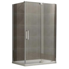 Душова кабіна без піддону Koer SR SC02-100x80x200-TR-01 прозоре скло Easy Clean 8мм, хром (KR5355)